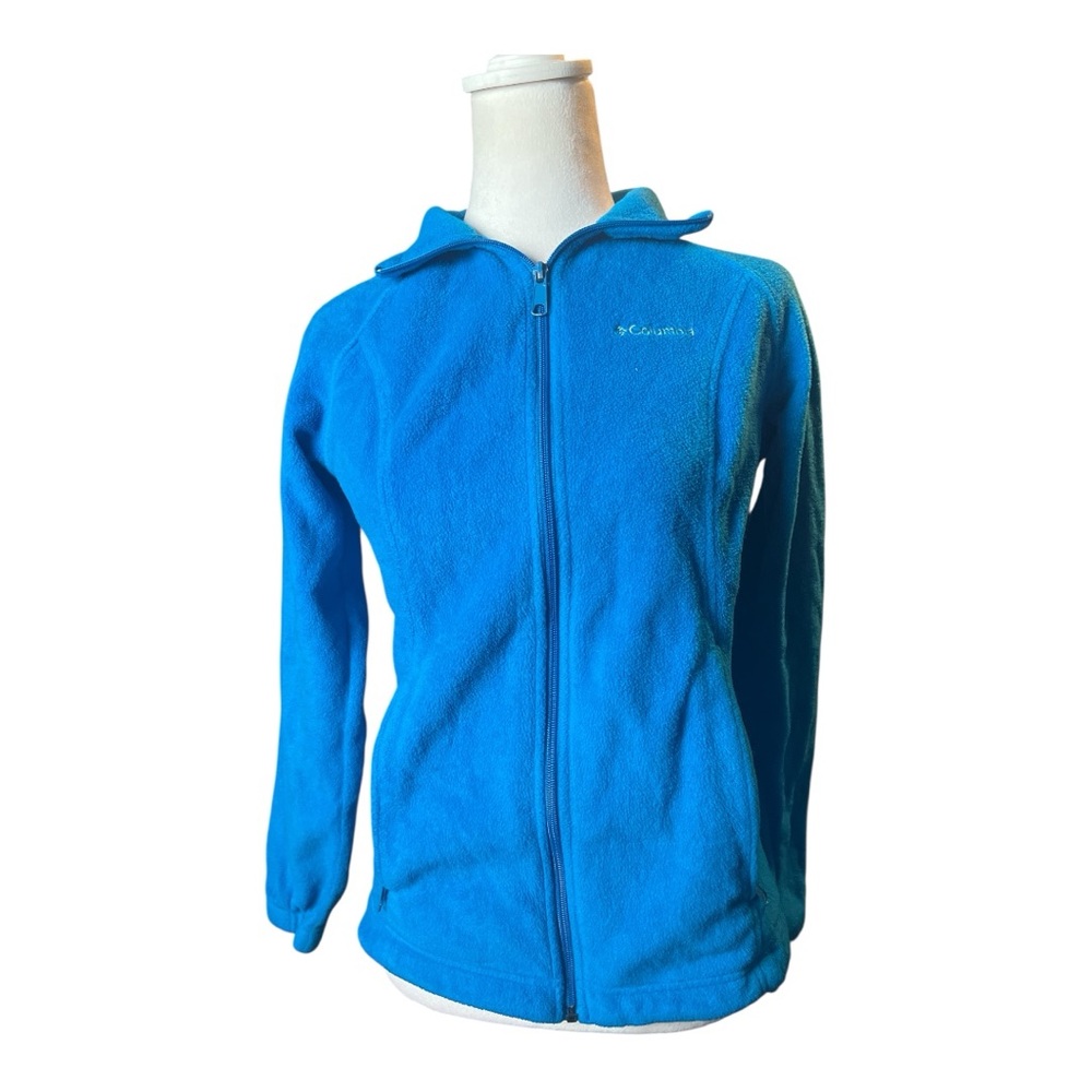 Columbia Women’s Blue Fleece Full Zip Jacket Size Small